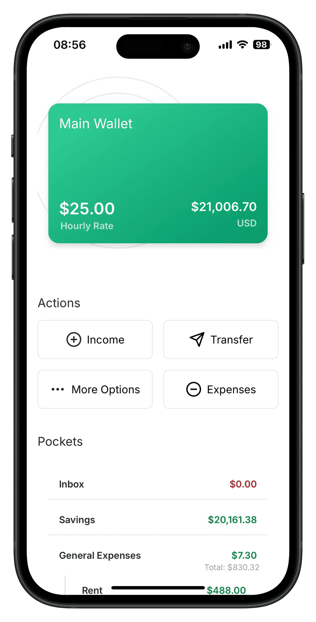 Budget Tracker app preview