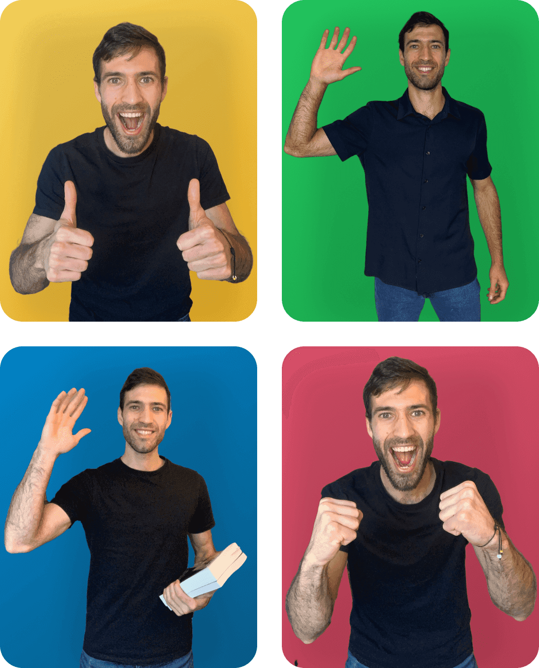 Santi grid of images